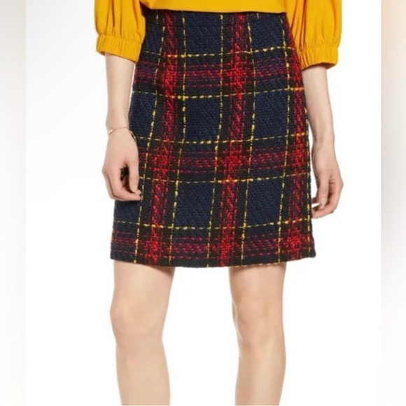 Halogen Edith Tartan Knit Tweed
Plaid Skirt Red Blue Yellow Size 4 Petite - Picture 1 of 10